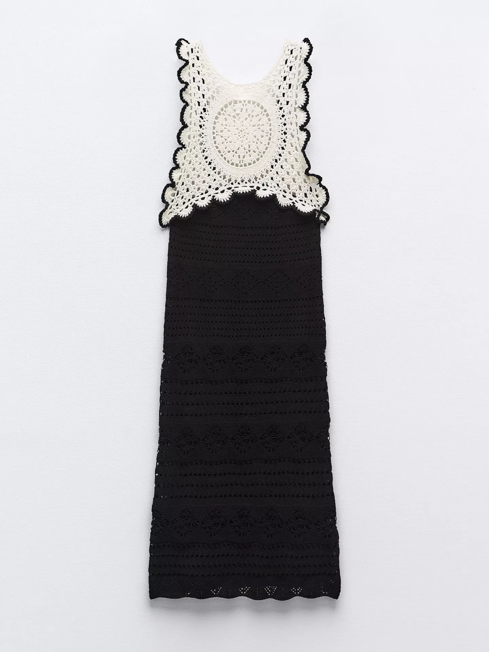 Zara Crochet Halter Dress - Picture 4 of 10